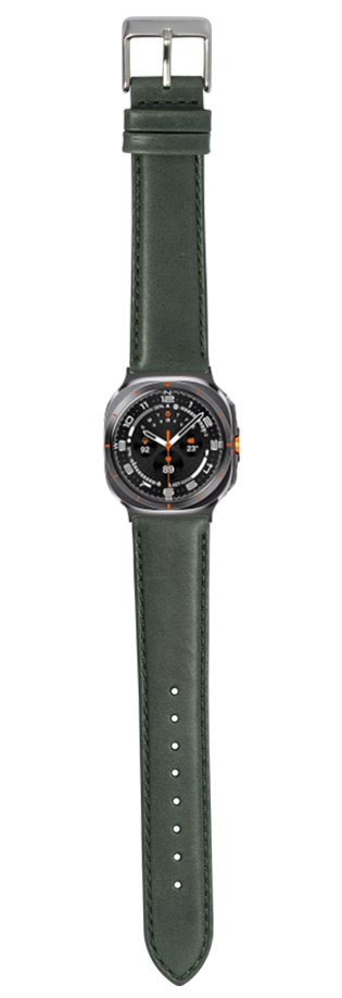 [Galaxy Watch 7 Ultra] Padded Leather - Forest Green