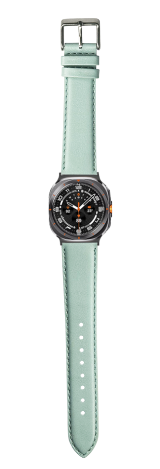 [Galaxy Watch 7 Ultra] Padded Leather - Light Tiffany Blue