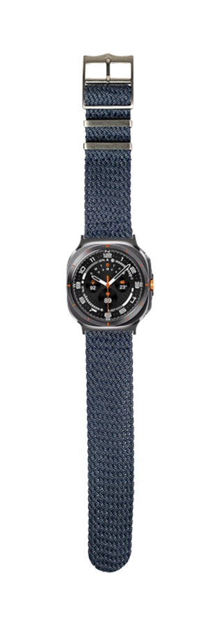 [Galaxy Watch 7 Ultra] Perlon - Two Tone Navy Blue