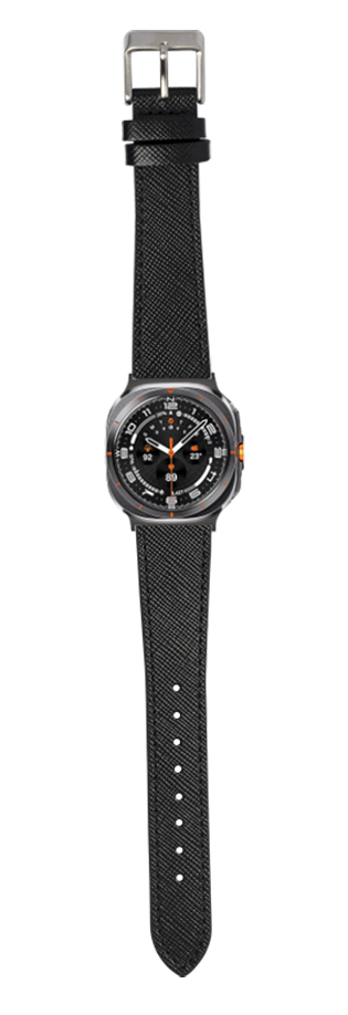 [Galaxy Watch 7 Ultra] Saffiano Leather - Black