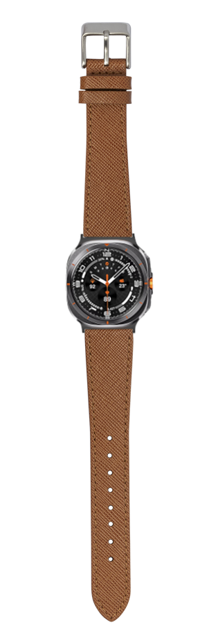 [Galaxy Watch 7 Ultra] Saffiano Leather - Brown