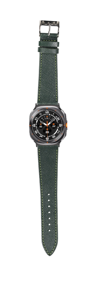 [Galaxy Watch 7 Ultra] Saffiano Leather - Forest Green