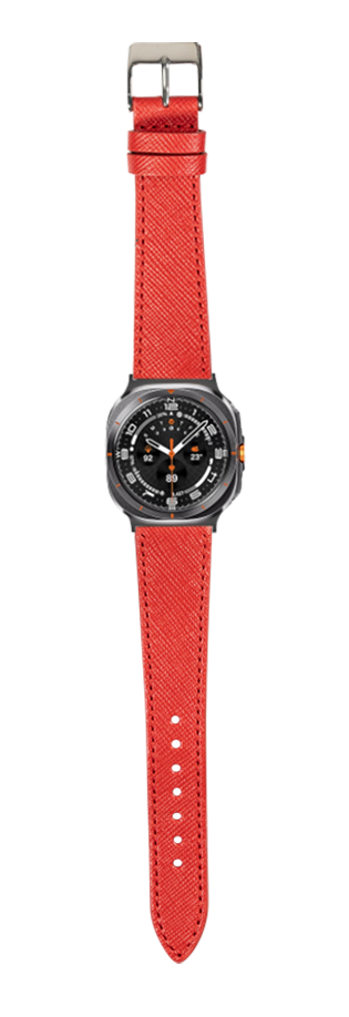 [Galaxy Watch 7 Ultra] Saffiano Leather - Red