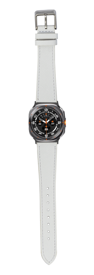 [Galaxy Watch 7 Ultra] Saffiano Leather - White