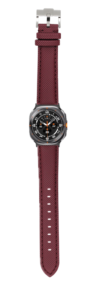 [Galaxy Watch 7 Ultra] Sailcloth - Burgundy Red