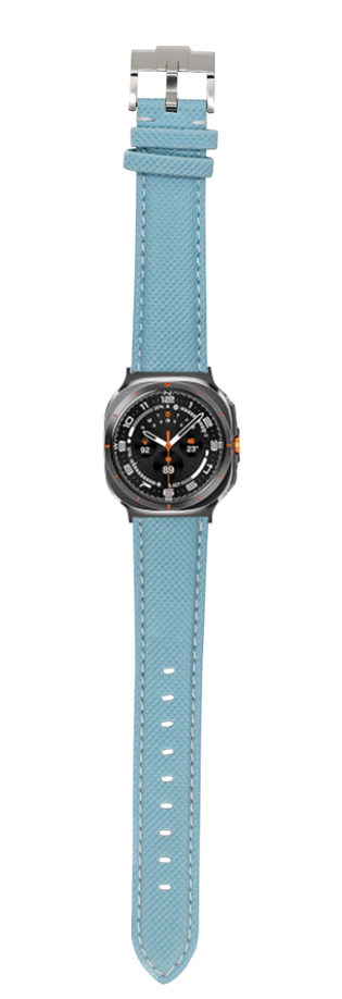 [Galaxy Watch 7 Ultra] Sailcloth - Sky Blue | White Stitching