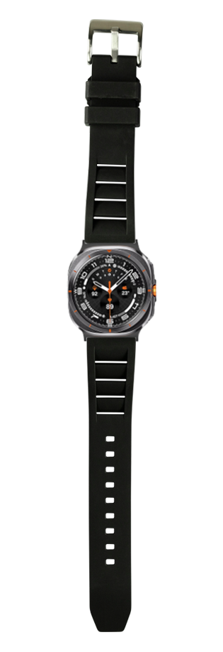 [Galaxy Watch 7 Ultra] Shark Fin FKM Rubber - Black