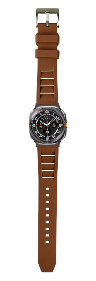 [Galaxy Watch 7 Ultra] Shark Fin FKM Rubber - Brown