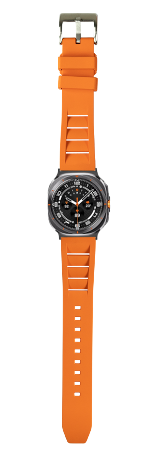 [Galaxy Watch 7 Ultra] Shark Fin FKM Rubber - Orange