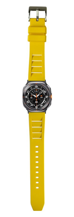 [Galaxy Watch 7 Ultra] Shark Fin FKM Rubber - Yellow