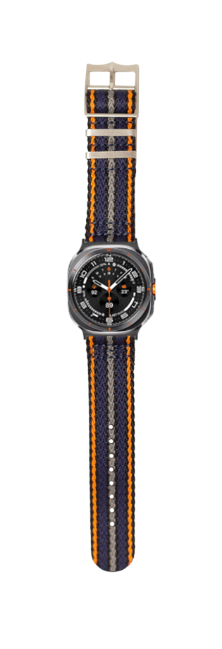 [Galaxy Watch 7 Ultra] Sharktooth Militex - Black / Orange / Blue / Grey