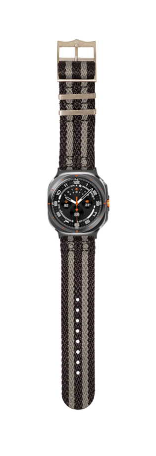 [Galaxy Watch 7 Ultra] Sharktooth Militex - Bond (Black / Grey)