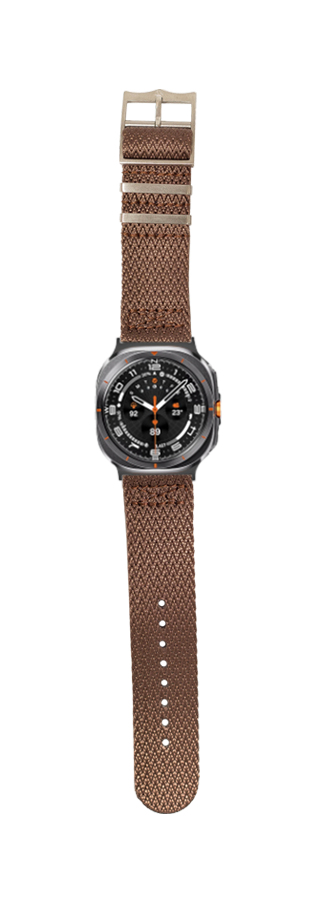 [Galaxy Watch 7 Ultra] Sharktooth Militex - Coffee Brown