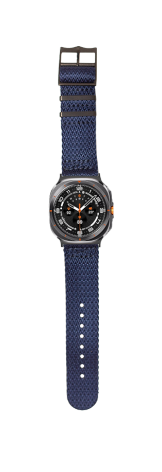 [Galaxy Watch 7 Ultra] Sharktooth Militex - Stealth Navy Blue [Black Hardware]