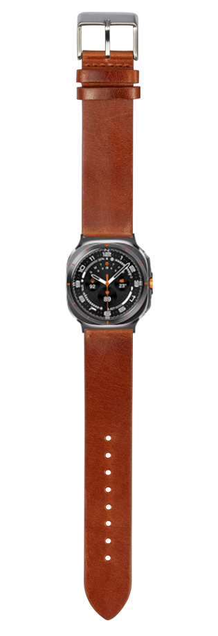 [Galaxy Watch 7 Ultra] Straight Cut Leather - Brown