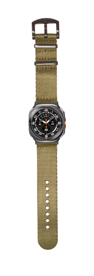 [Galaxy Watch 7 Ultra] Supreme Militex - Stealth Army Green [Black Hardware]