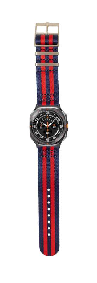 [Galaxy Watch 7 Ultra] Ultra Militex - Navy Blue / Red