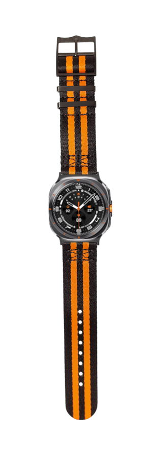 [Galaxy Watch 7 Ultra] Ultra Militex - Stealth Black / Orange [Black Hardware]