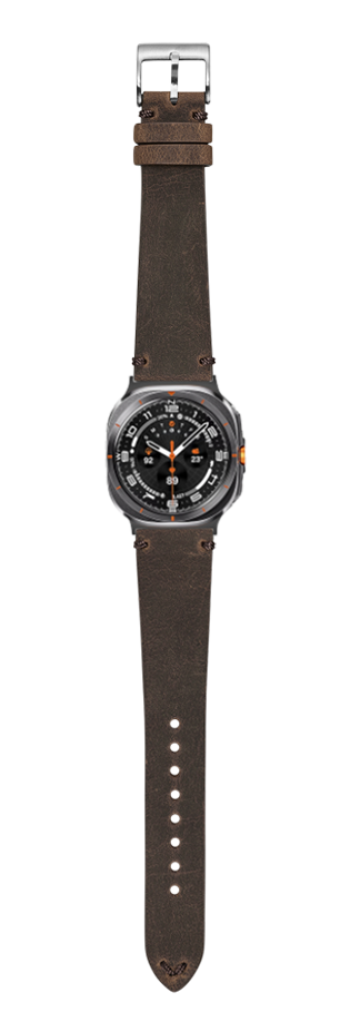 [Galaxy Watch 7 Ultra] Vintage Crazy Horse Leather  - Brown