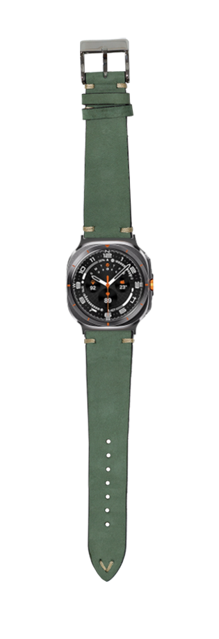 [Galaxy Watch 7 Ultra] Vintage Knotted - Nubuck Leather - Mint Green