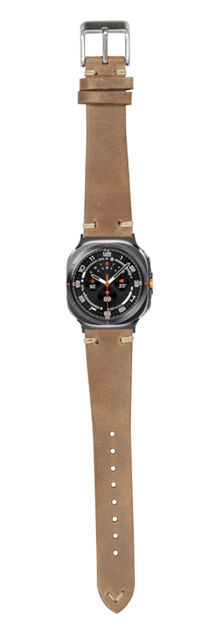 [Galaxy Watch 7 Ultra] Vintage Knotted Leather - Brown