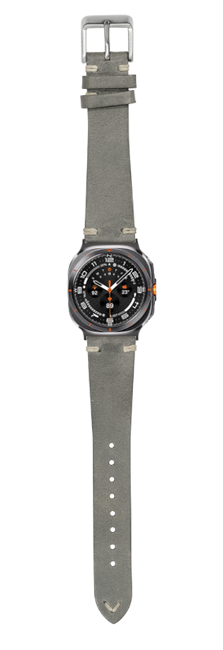 [Galaxy Watch 7 Ultra] Vintage Knotted Leather - Grey