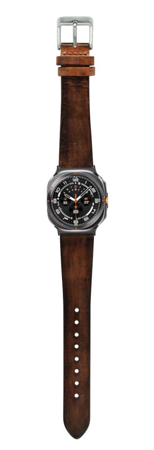 [Galaxy Watch 7 Ultra] Vintage Leather - Smoked Brown