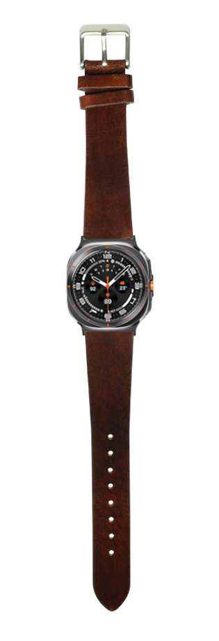 [Galaxy Watch 7 Ultra] Vintage Leather - Smoked Dark Brown