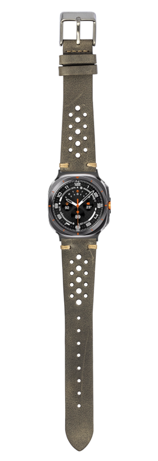 [Galaxy Watch 7 Ultra] Vintage Rally Leather - Grey