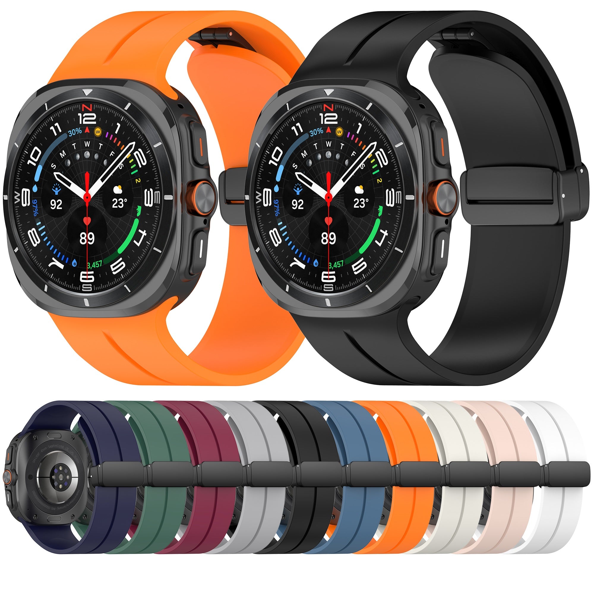 [Galaxy Watch 7 Ultra] Magnetic Silicone with Deployant Clasp