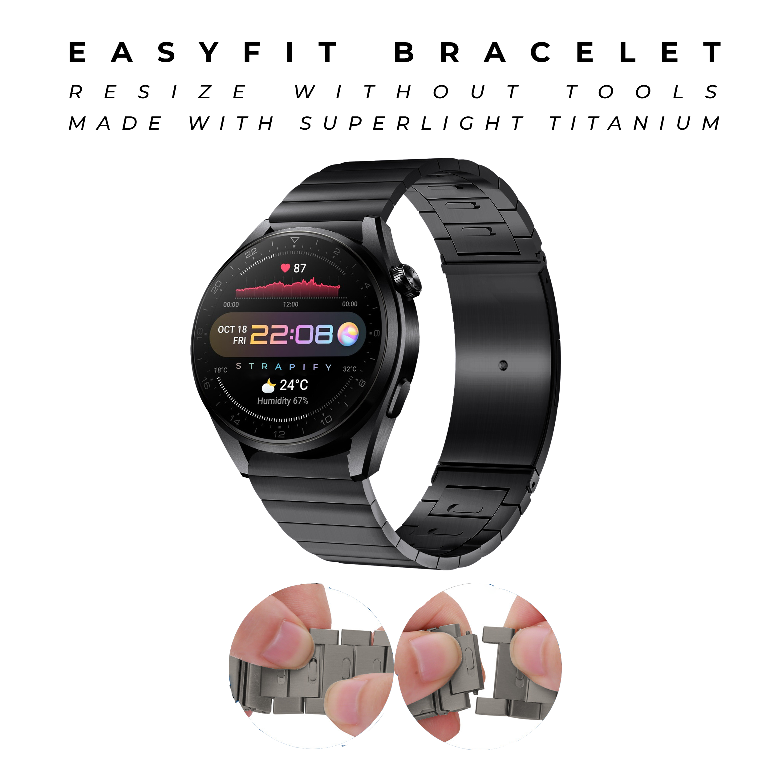 [Galaxy Watch 7 Ultra] EasyFit Bracelet 2 - Black