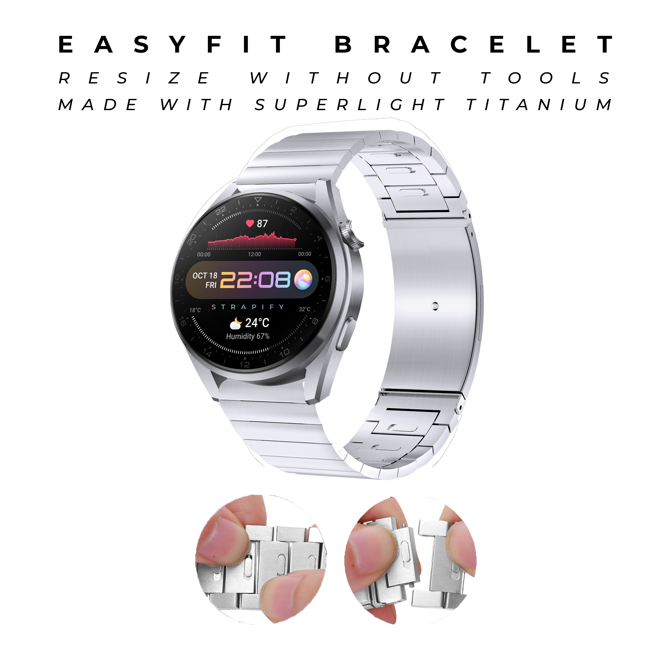 [Galaxy Watch 7 Ultra] EasyFit Bracelet 2 - Silver