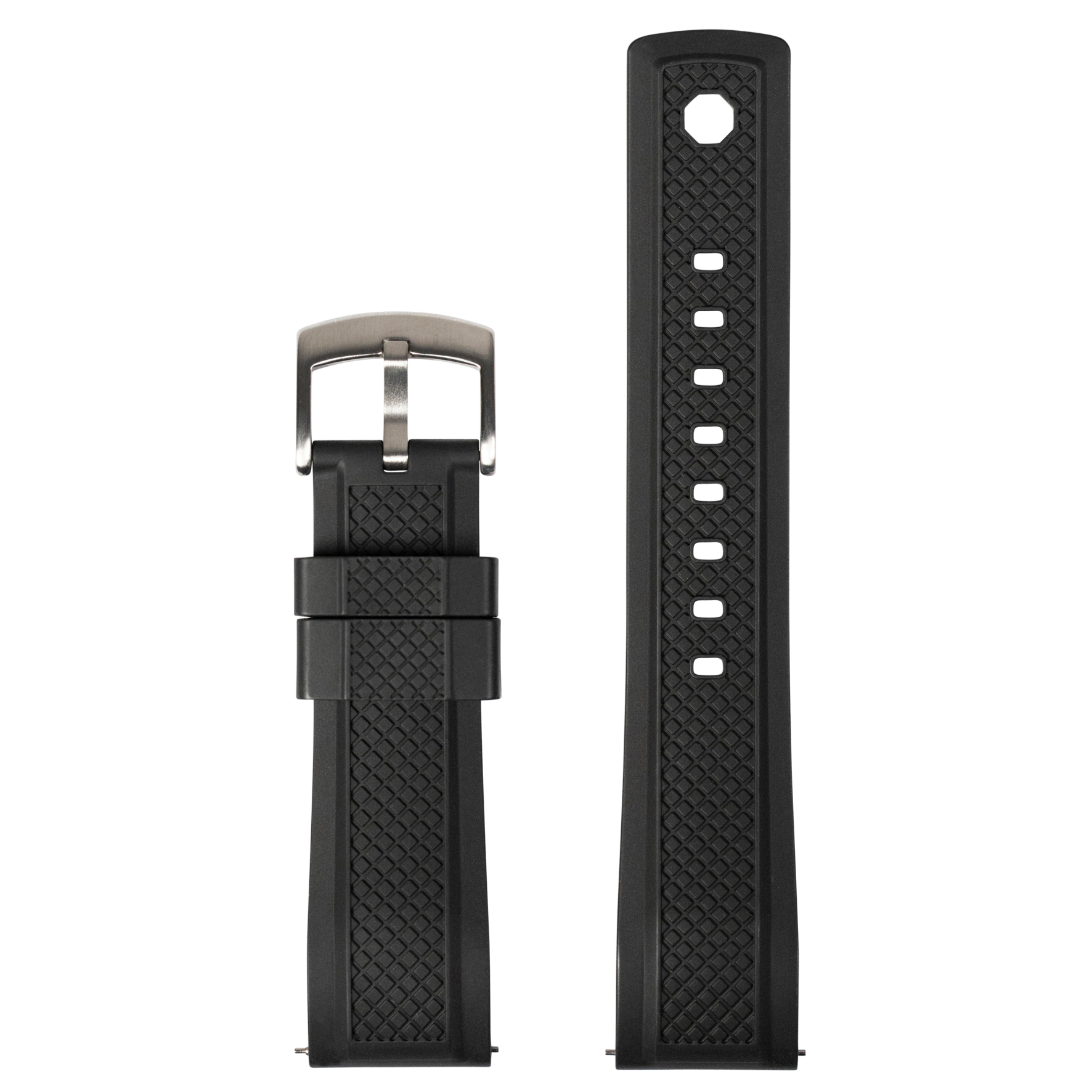 [Galaxy Watch 7 Ultra] GridLock FKM Rubber - Black