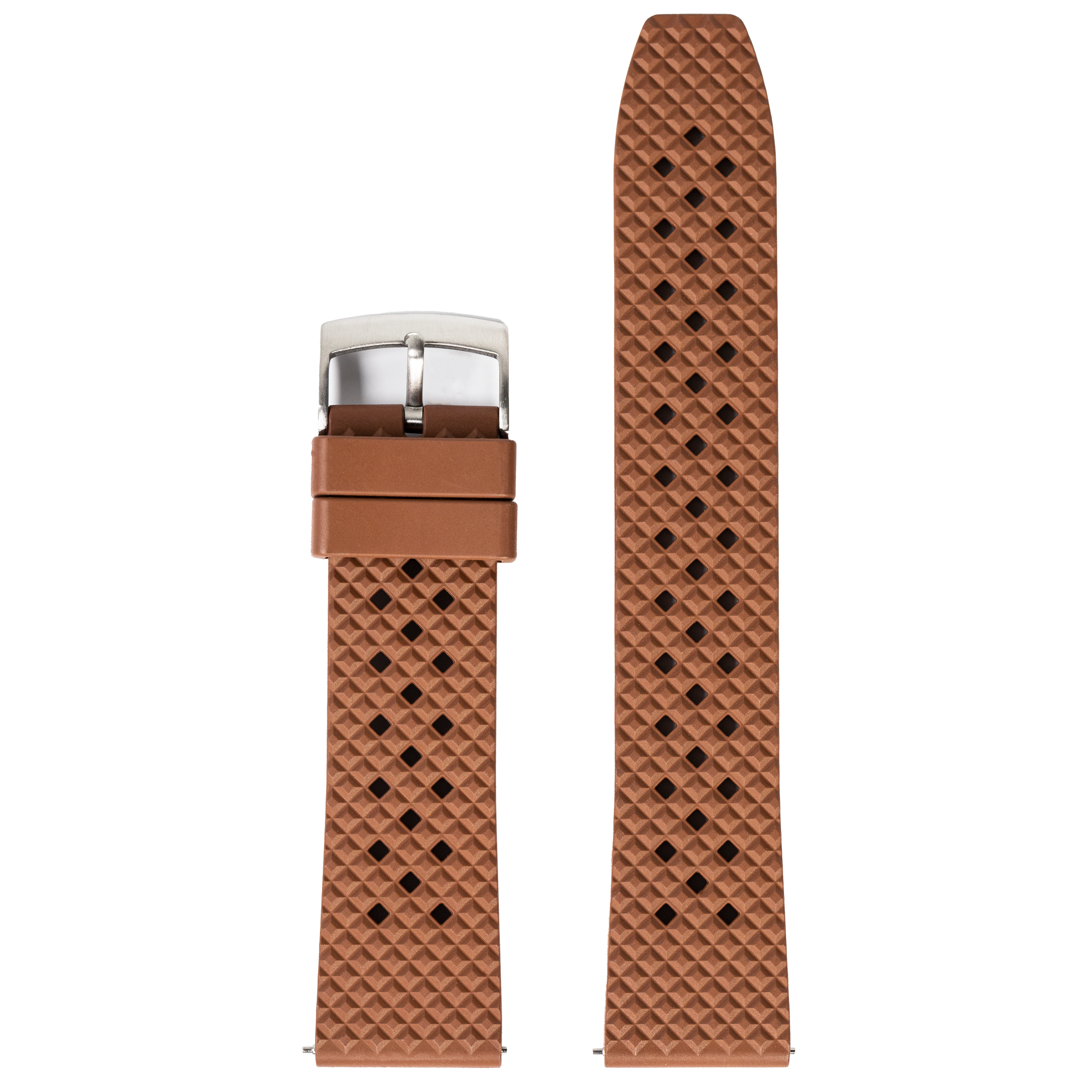 [Galaxy Watch 7 Ultra] King Honeycomb FKM Rubber - Brown