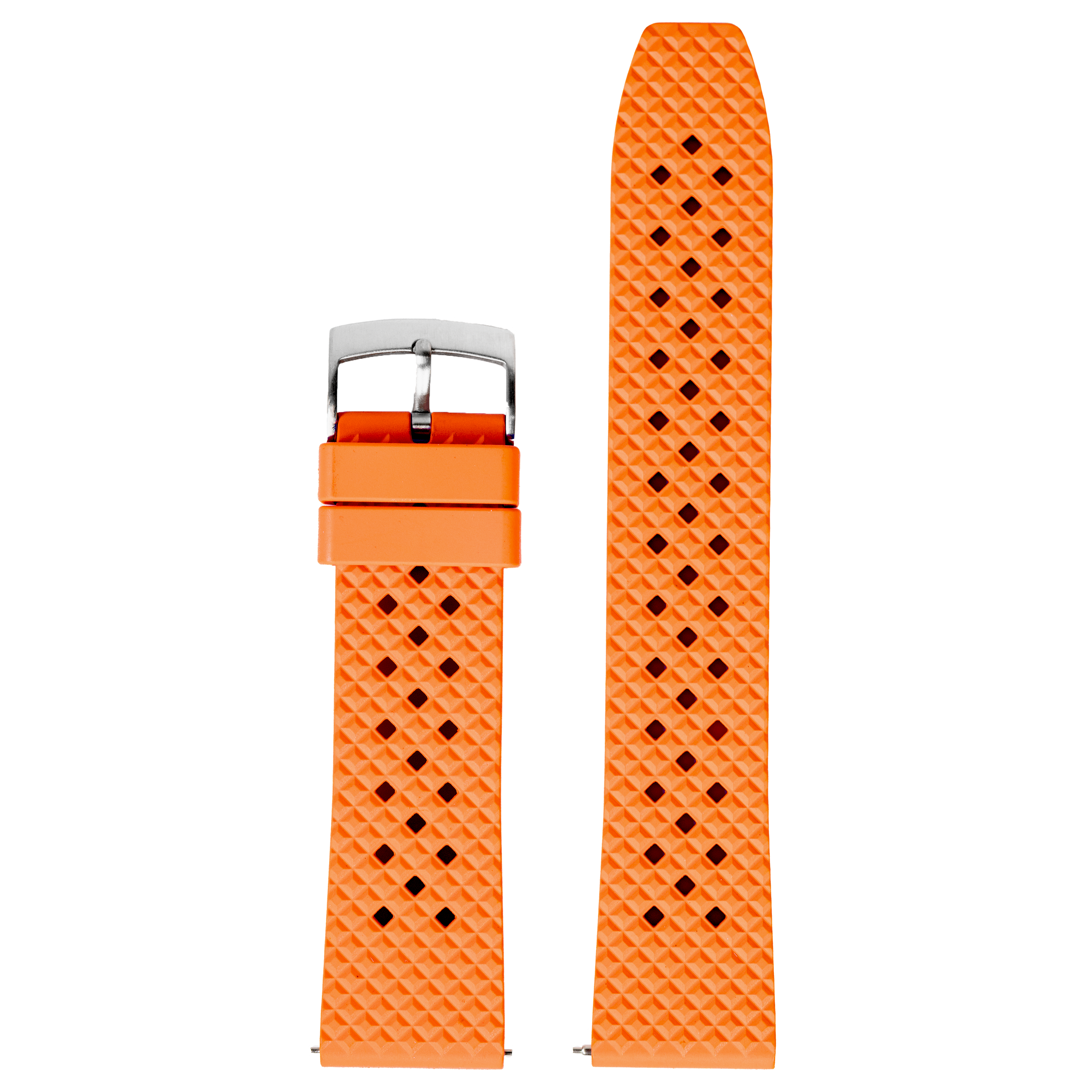 [Fitbit Versa 3 & 4/Sense 1 & 2] King Honeycomb FKM Rubber - Orange