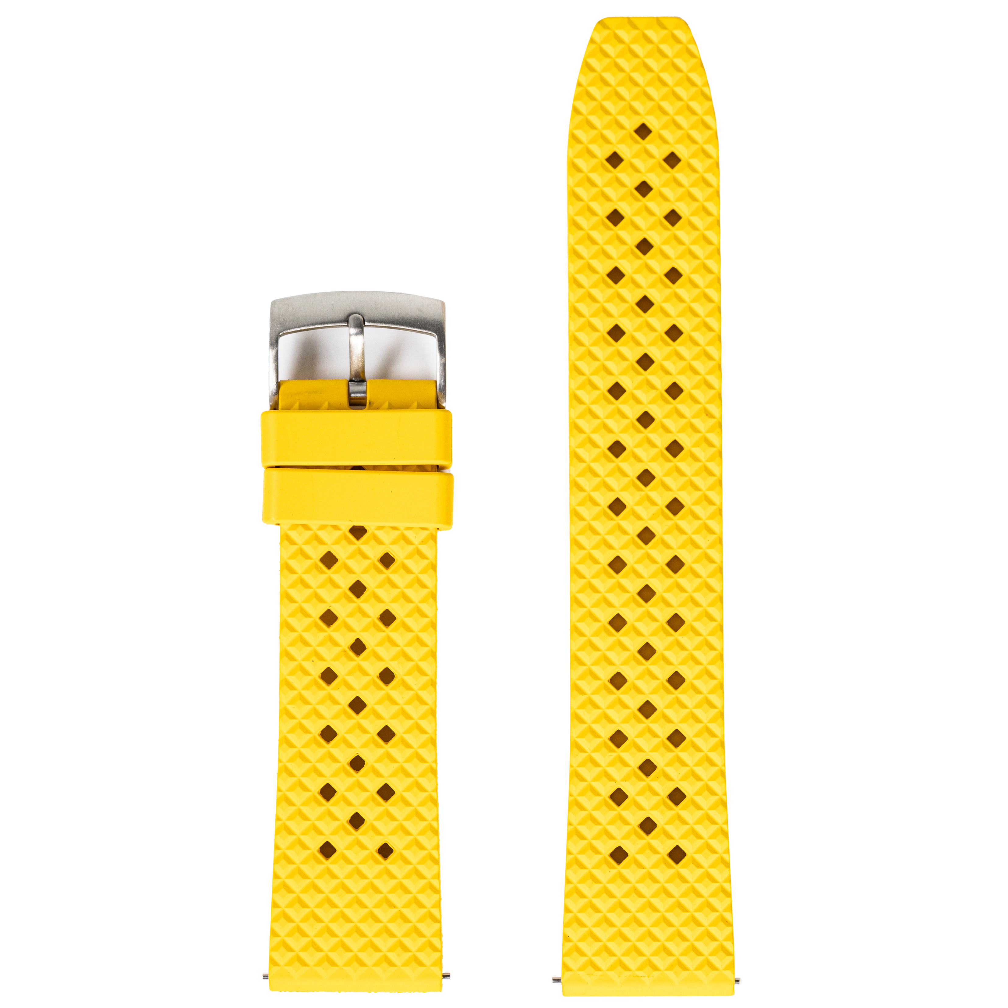 [Fitbit Versa 3 & 4/Sense 1 & 2] King Honeycomb FKM Rubber - Yellow