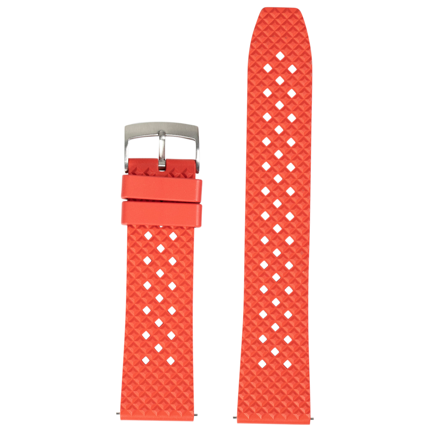 [Fitbit Versa 3 & 4/Sense 1 & 2] King Honeycomb FKM Rubber - Red