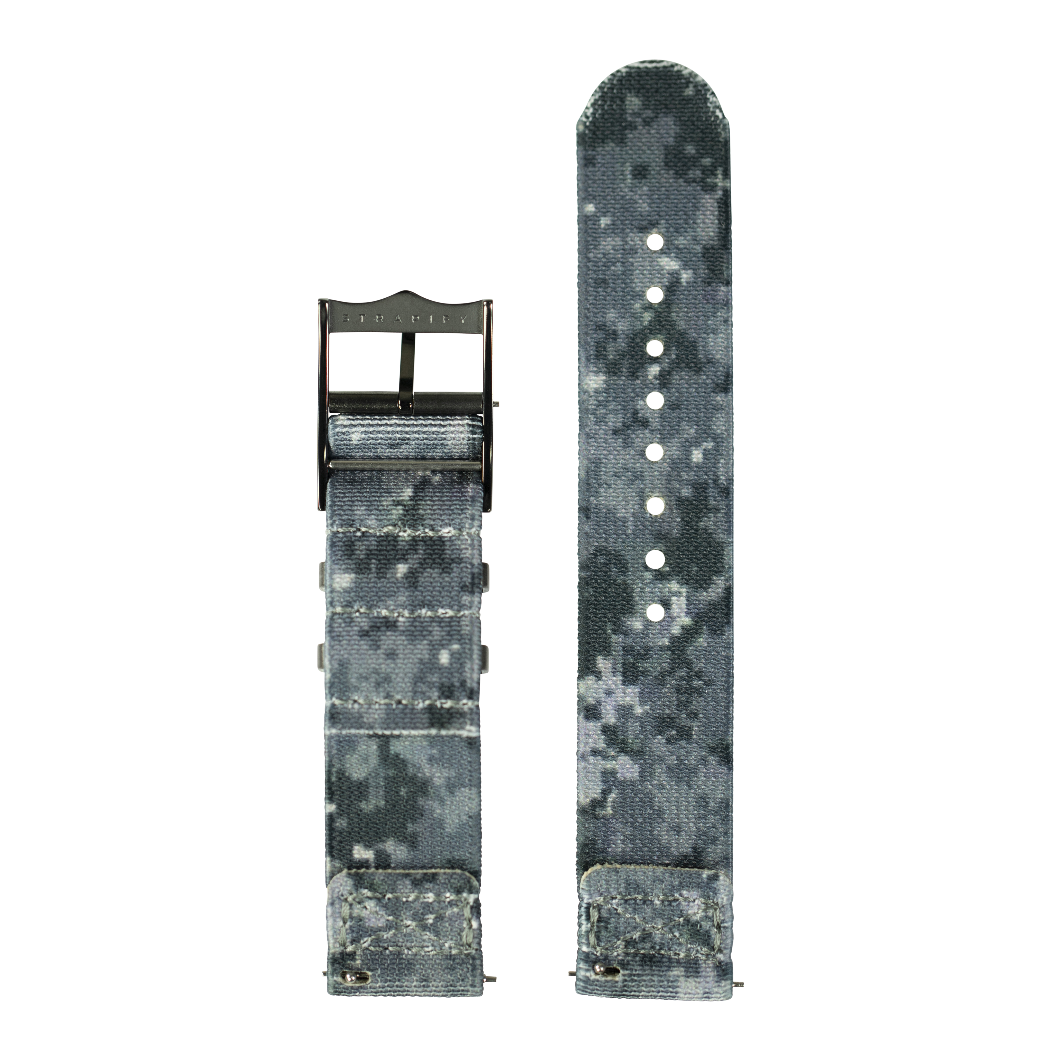 [Fitbit Versa 3 & 4/Sense 1 & 2] ElastoFlex - Digital Camo [Black Hardware]