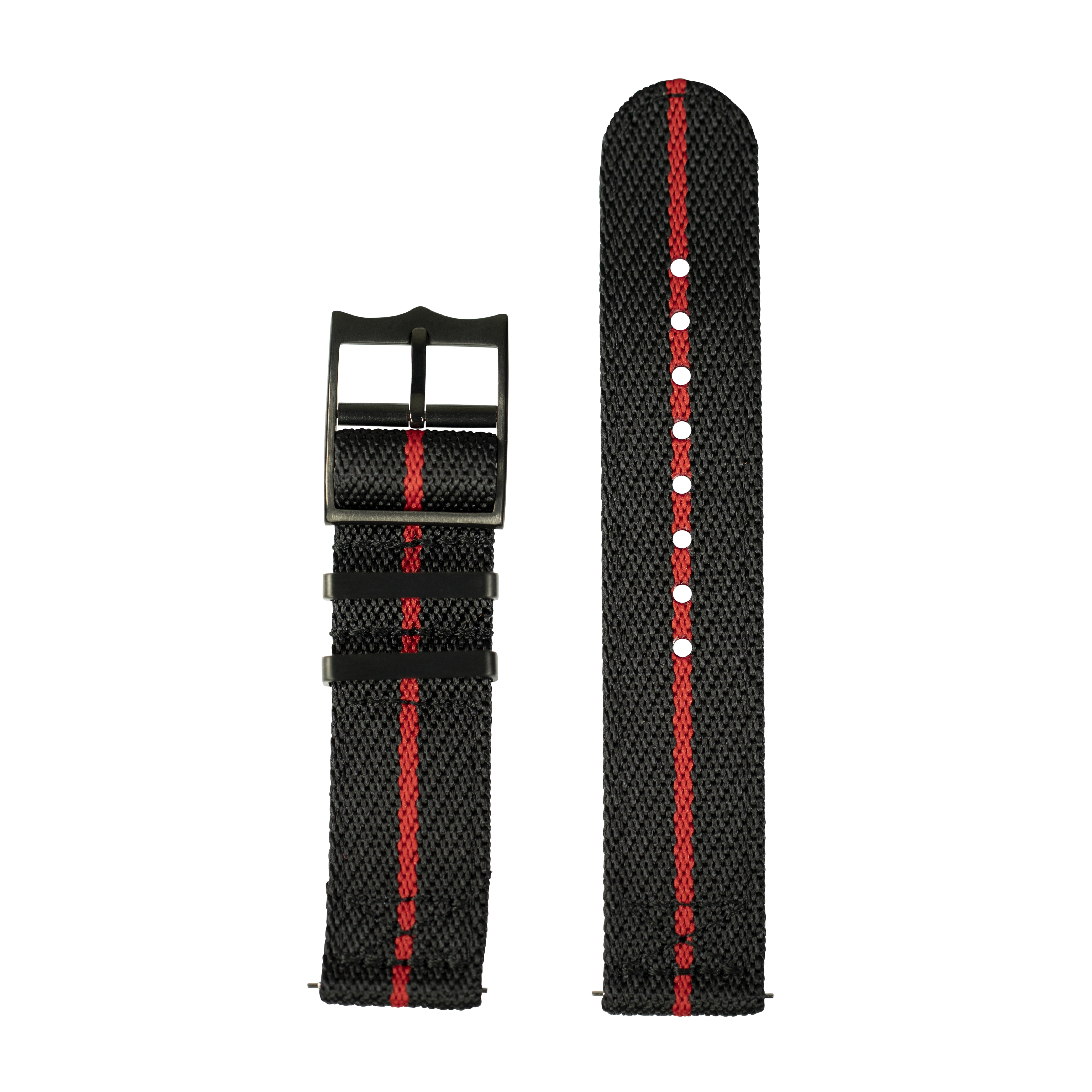 [Apple Watch] Cross Militex - Black / Red [Black Hardware]