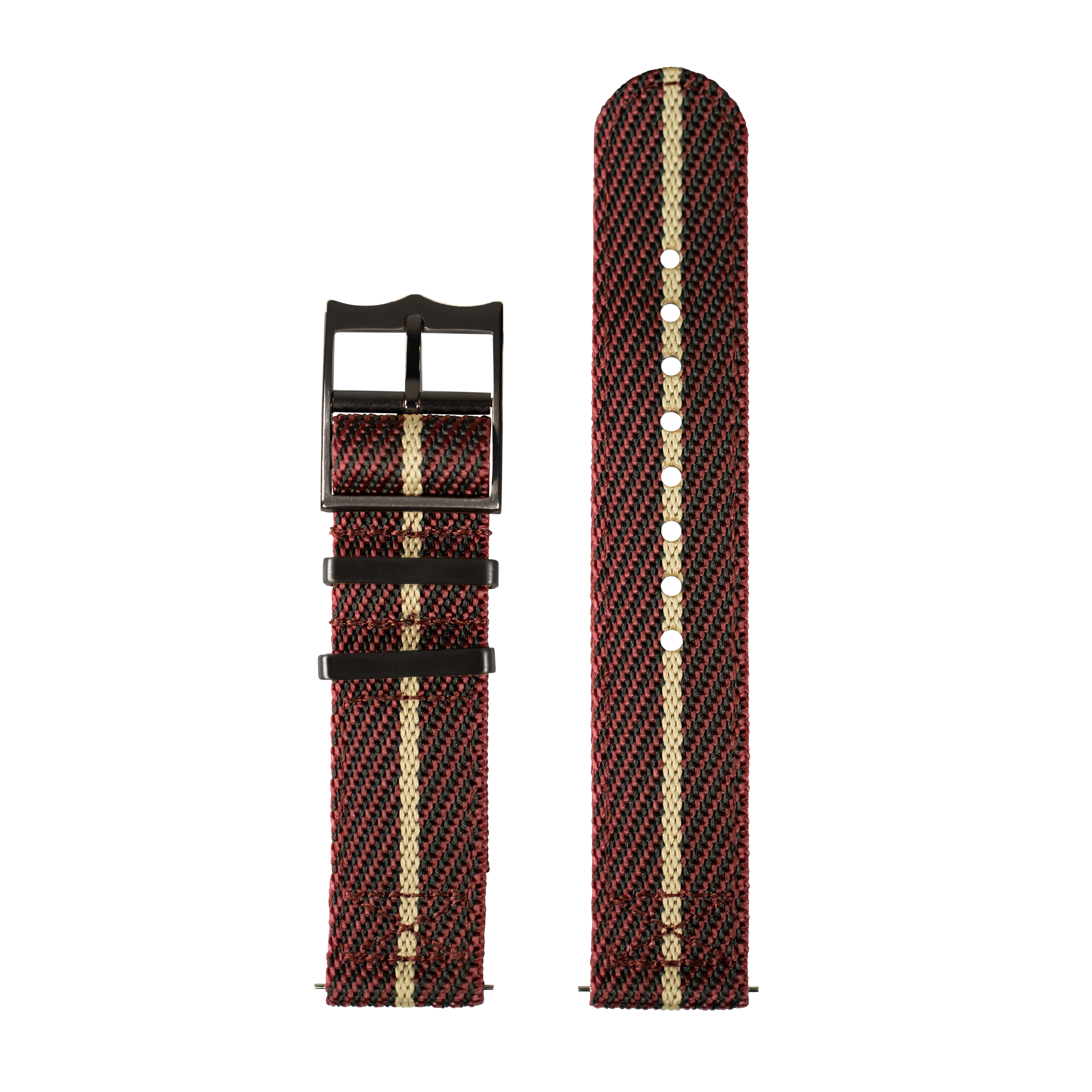 [Apple Watch] Cross Militex - Wine Red / Wheat [Black Hardware]