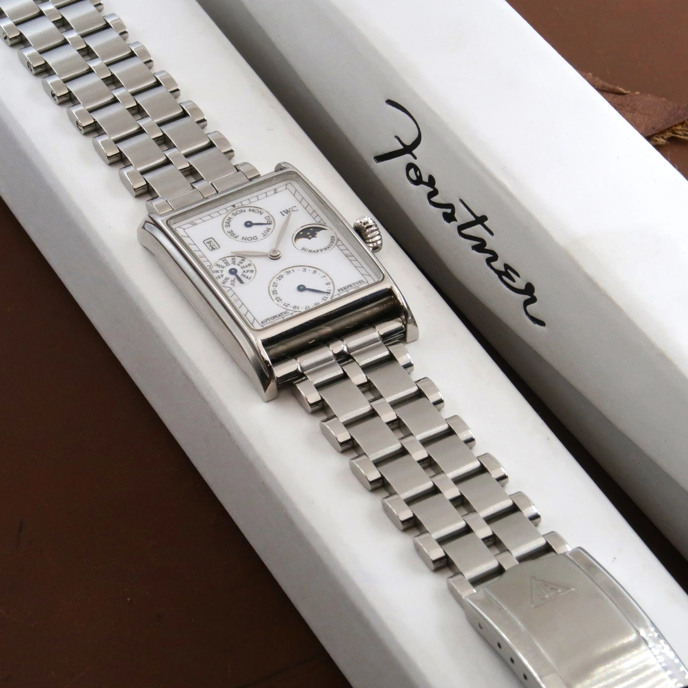 [Forstner] 5-Row Beads of Rice Stainless Steel Watch Bracelet