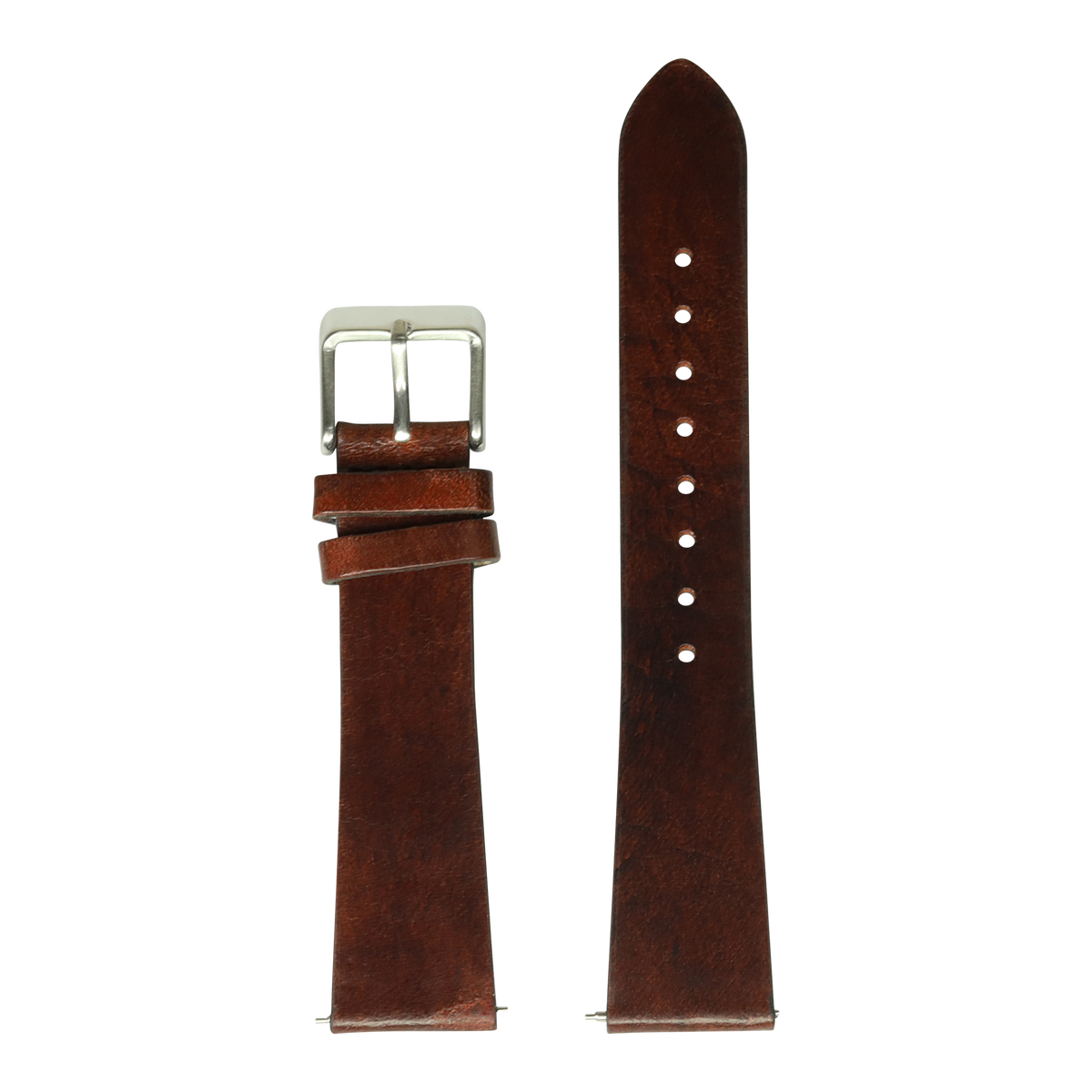 Quick Release Smoked Dark Brown Leather Watch Strap Replacement - Top ...