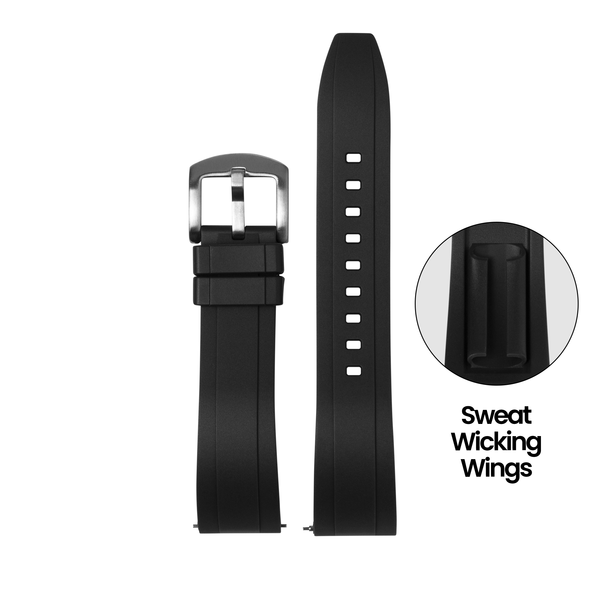 [Galaxy Watch 7 Ultra] Kingston FKM Rubber - Black