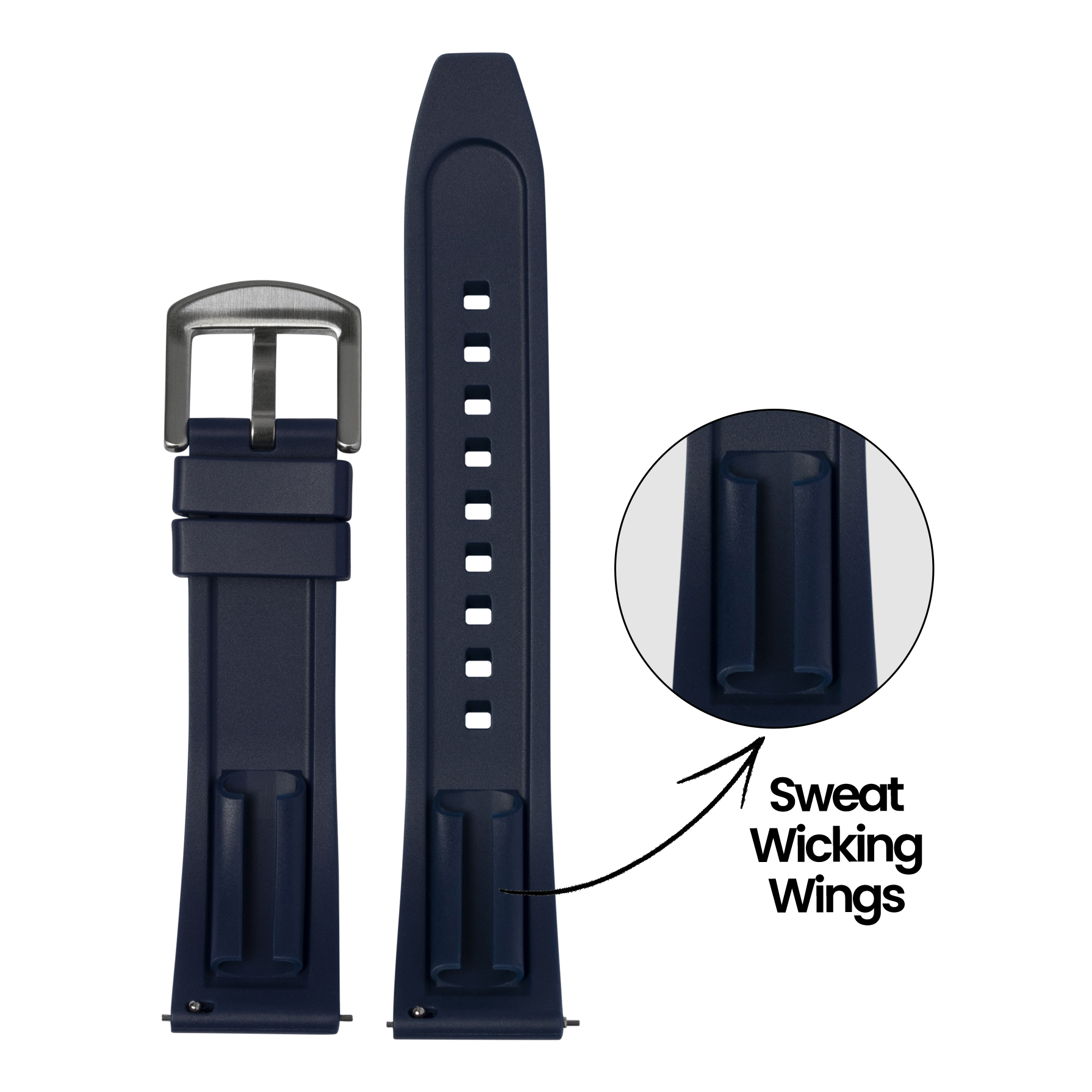 [Apple Watch] Kingston FKM Rubber - Midnight Blue