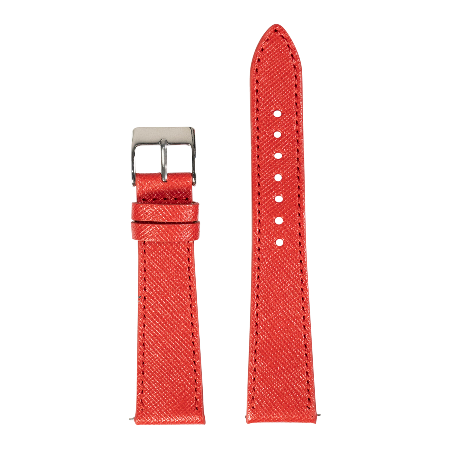 [Fitbit Versa 3 & 4/Sense 1 & 2] Saffiano Leather - Red