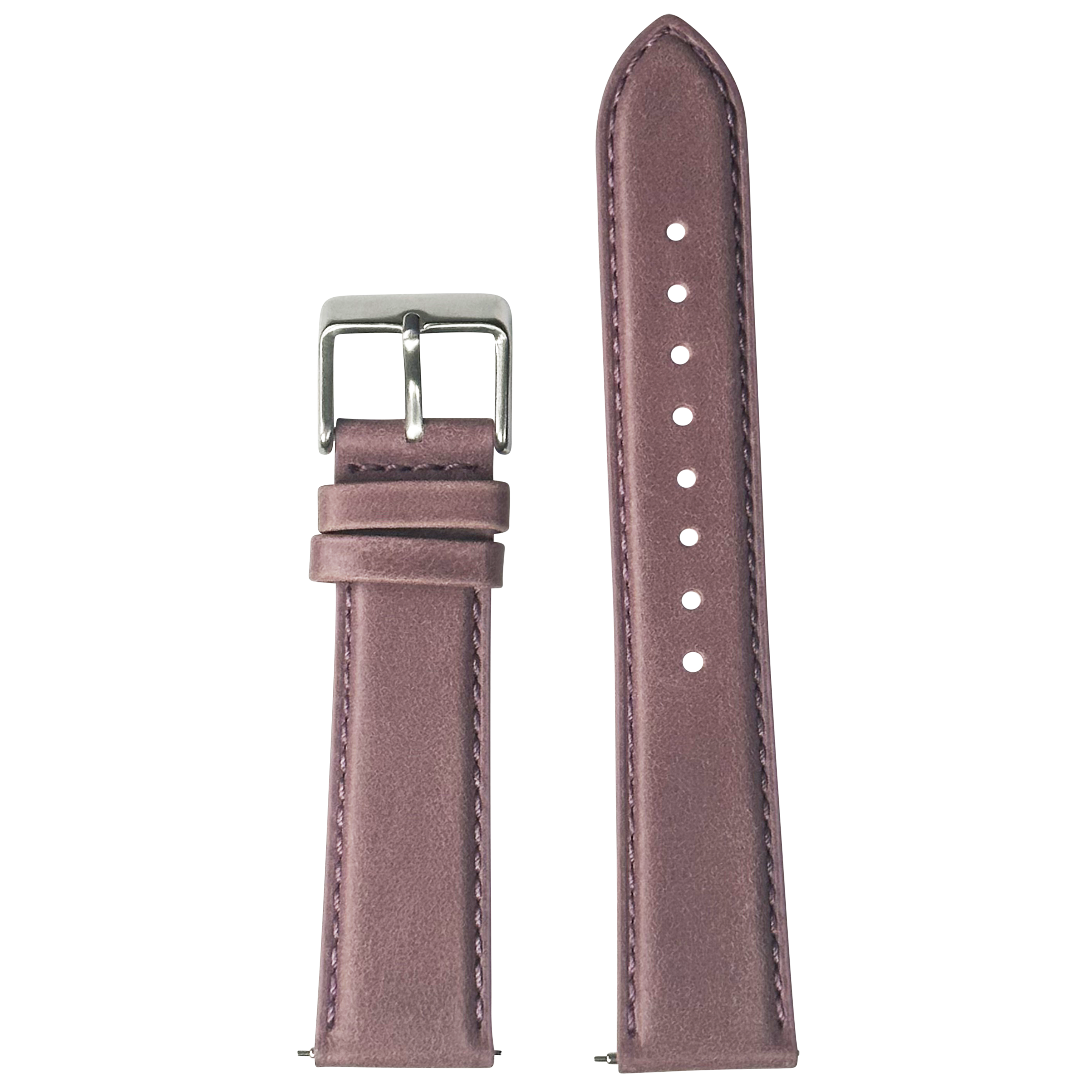 [Fitbit Versa 3 & 4/Sense 1 & 2] Padded Leather - Mauve