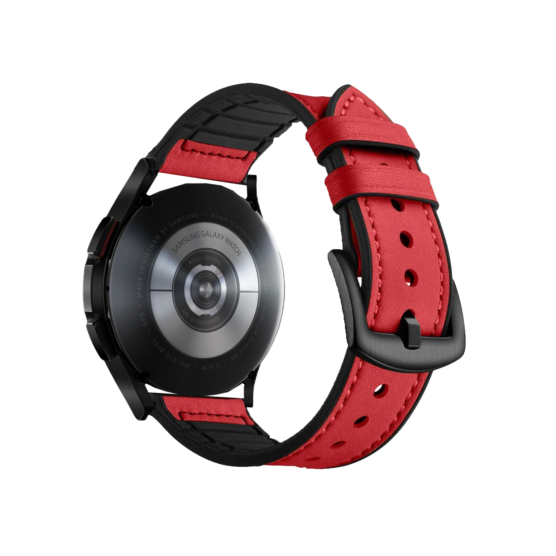 [Galaxy Watch 7 Ultra] Leather Hybrid - Red