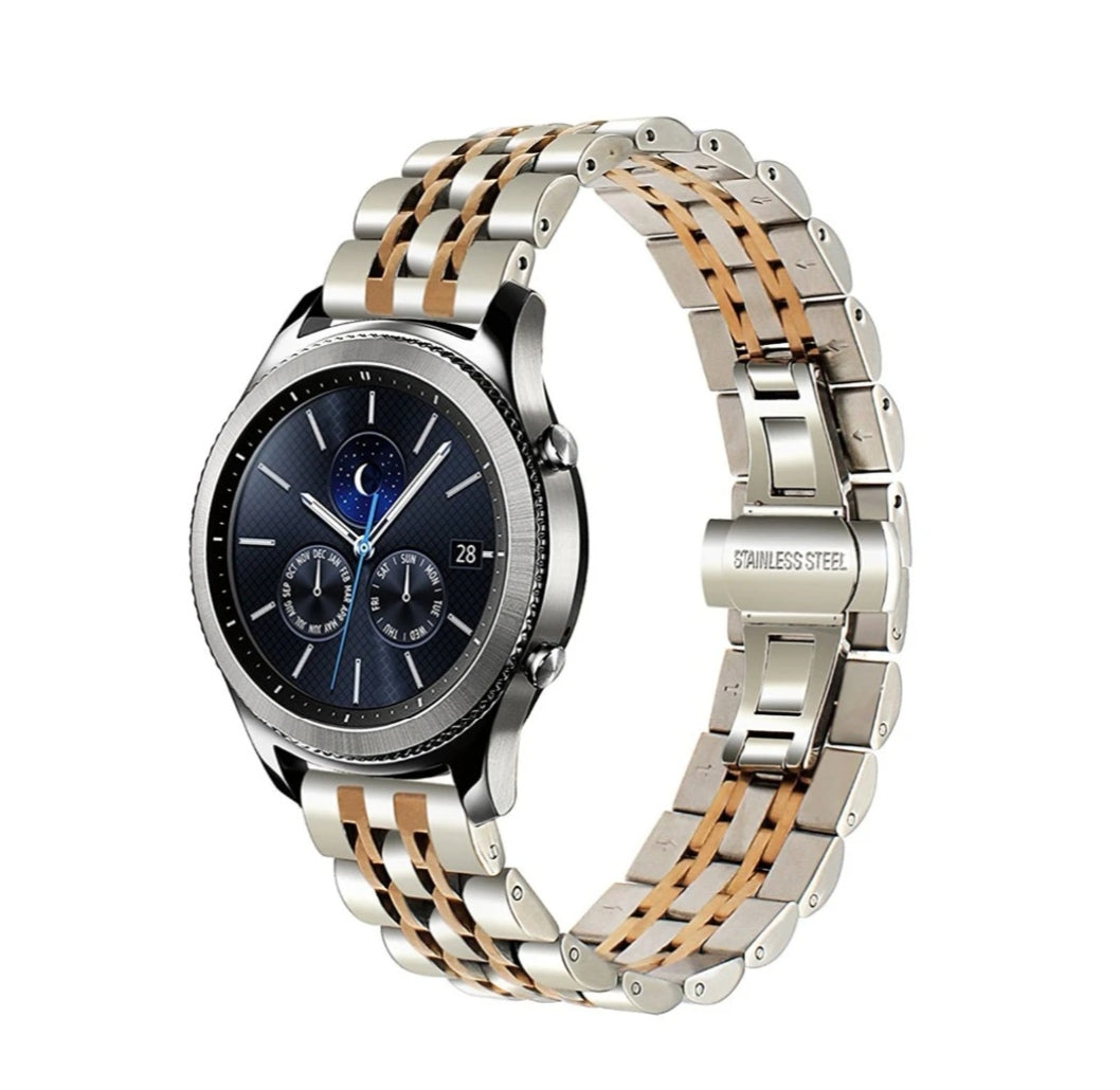[Galaxy Watch 7 Ultra] Steel Bracelet (Silver/Rose Gold) - Deployment Clasp 2