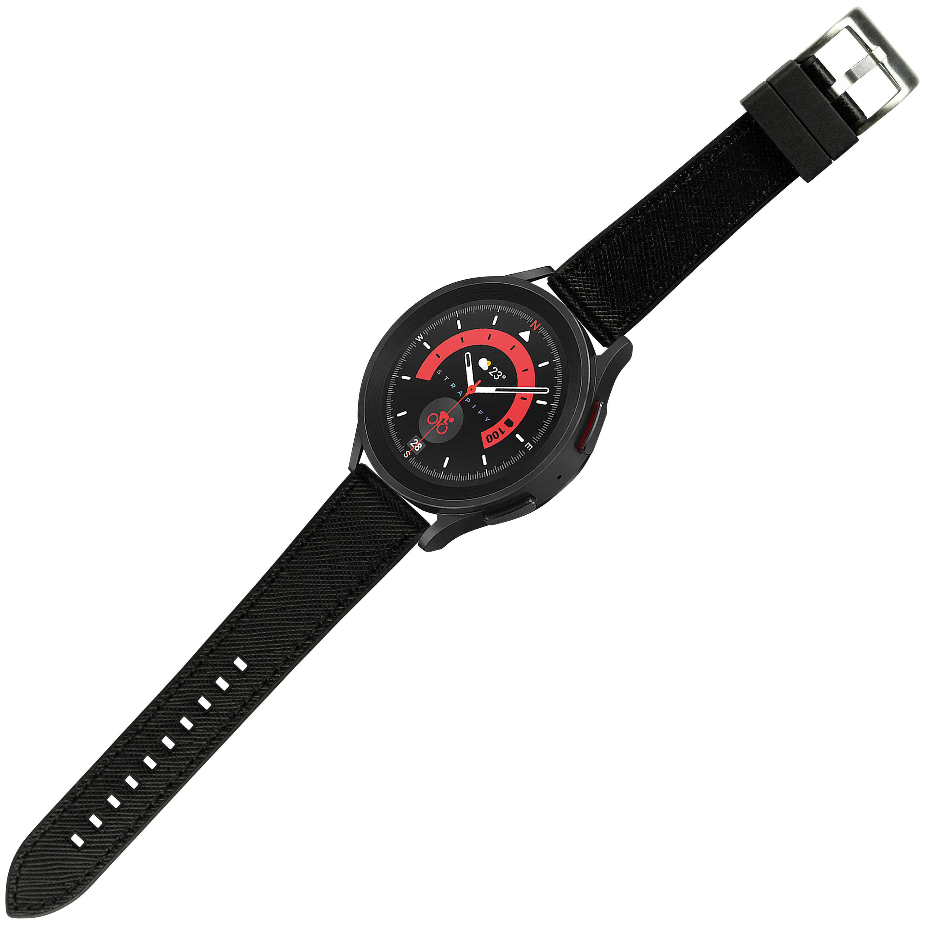 [Galaxy Watch 7 Ultra] Saffiano Leather & FKM Rubber Hybrid