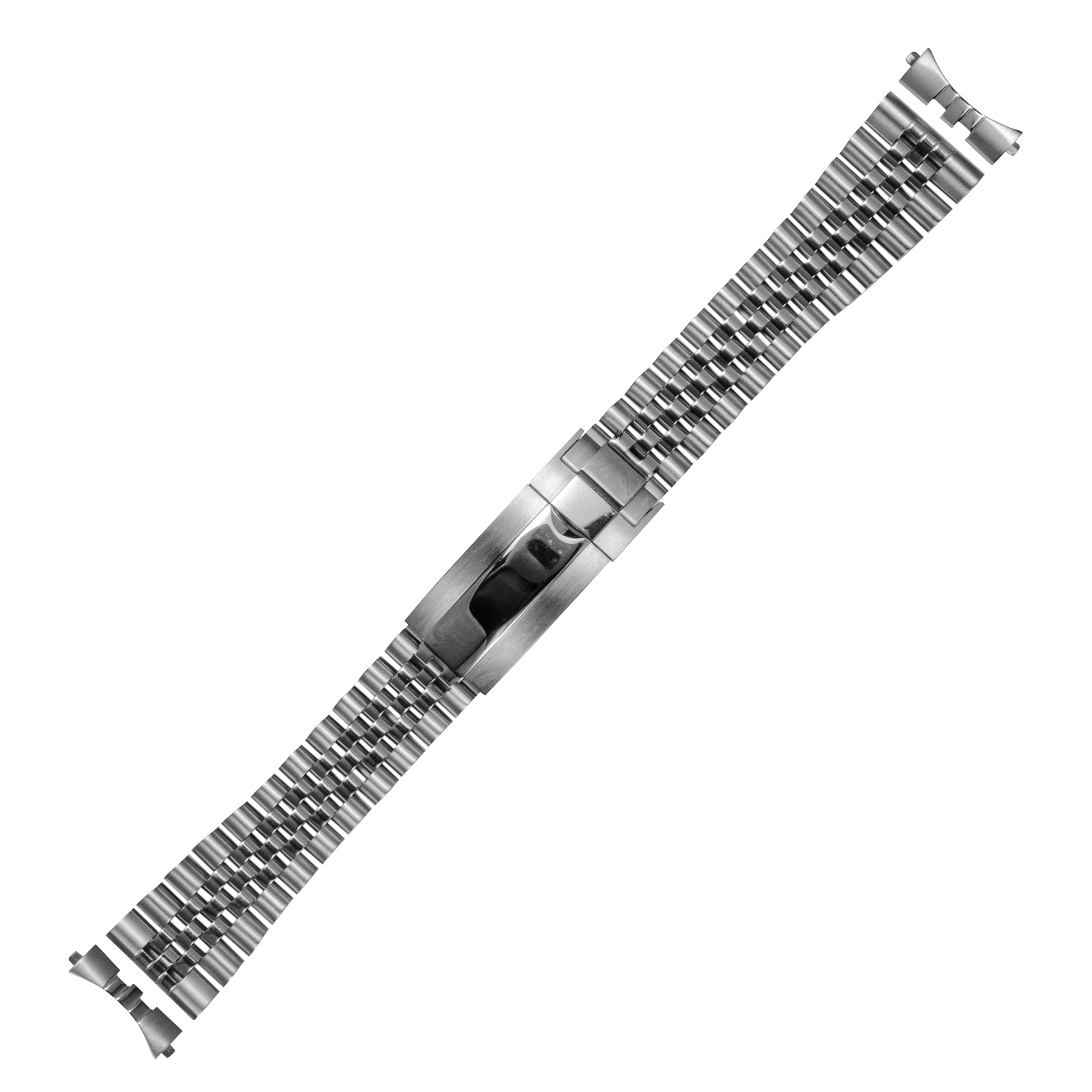 [Curved] J Steel Bracelet with Micro-adjustable Glide Clasp